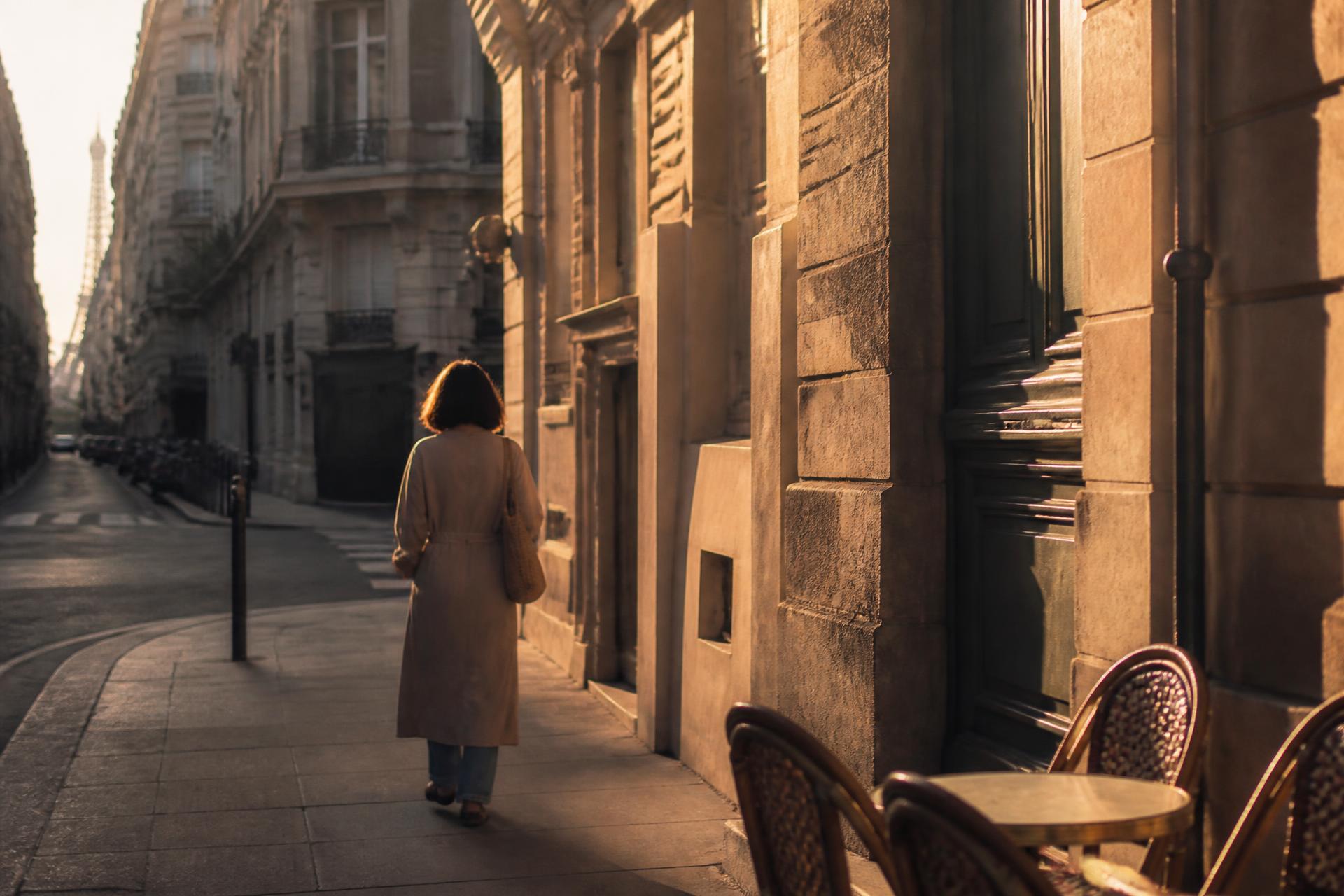 Paris — Rue de l'Université, golden hour